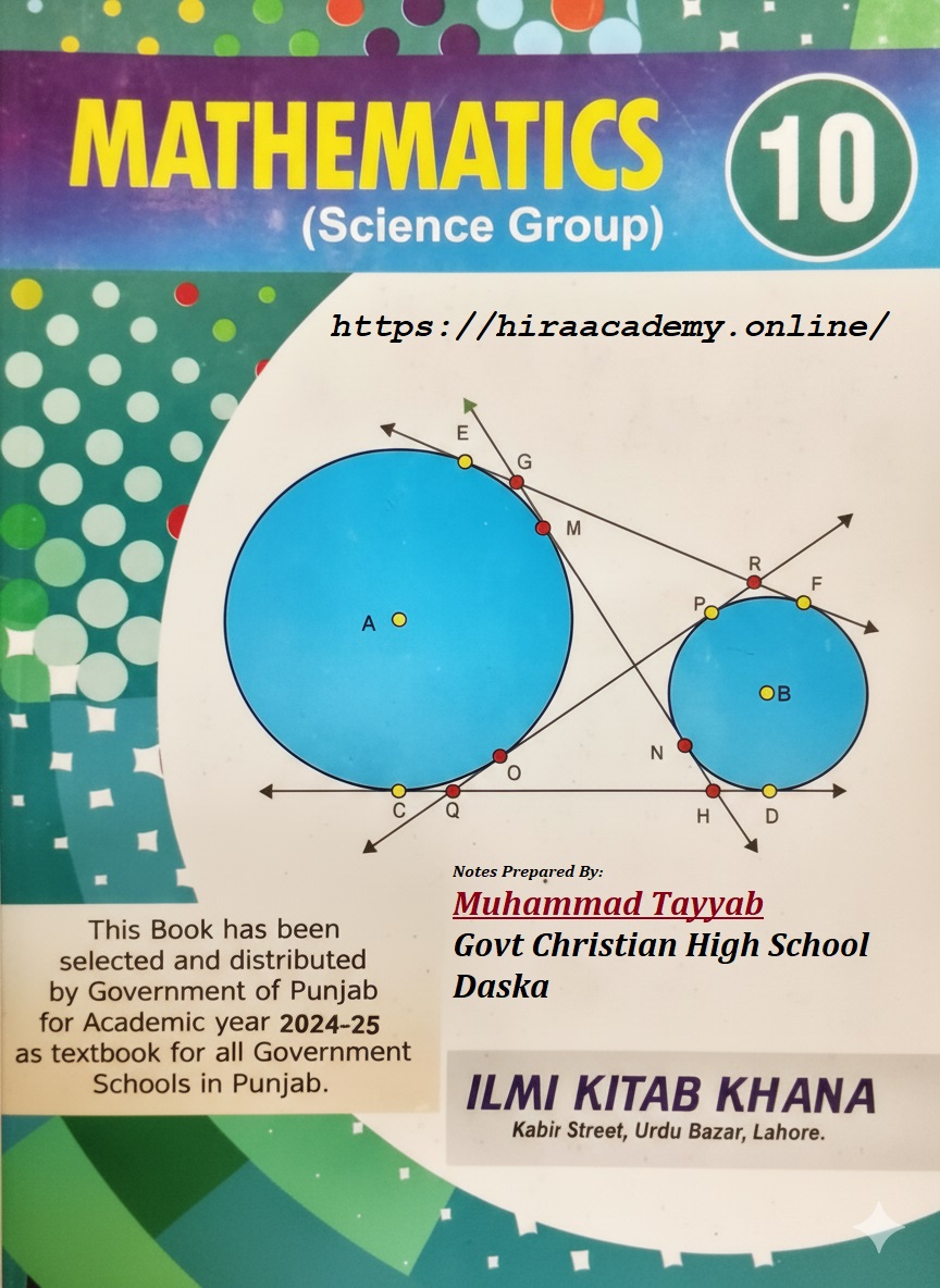 Class 10 Mathematics Book – Punjab Curriculum and Textbook Board